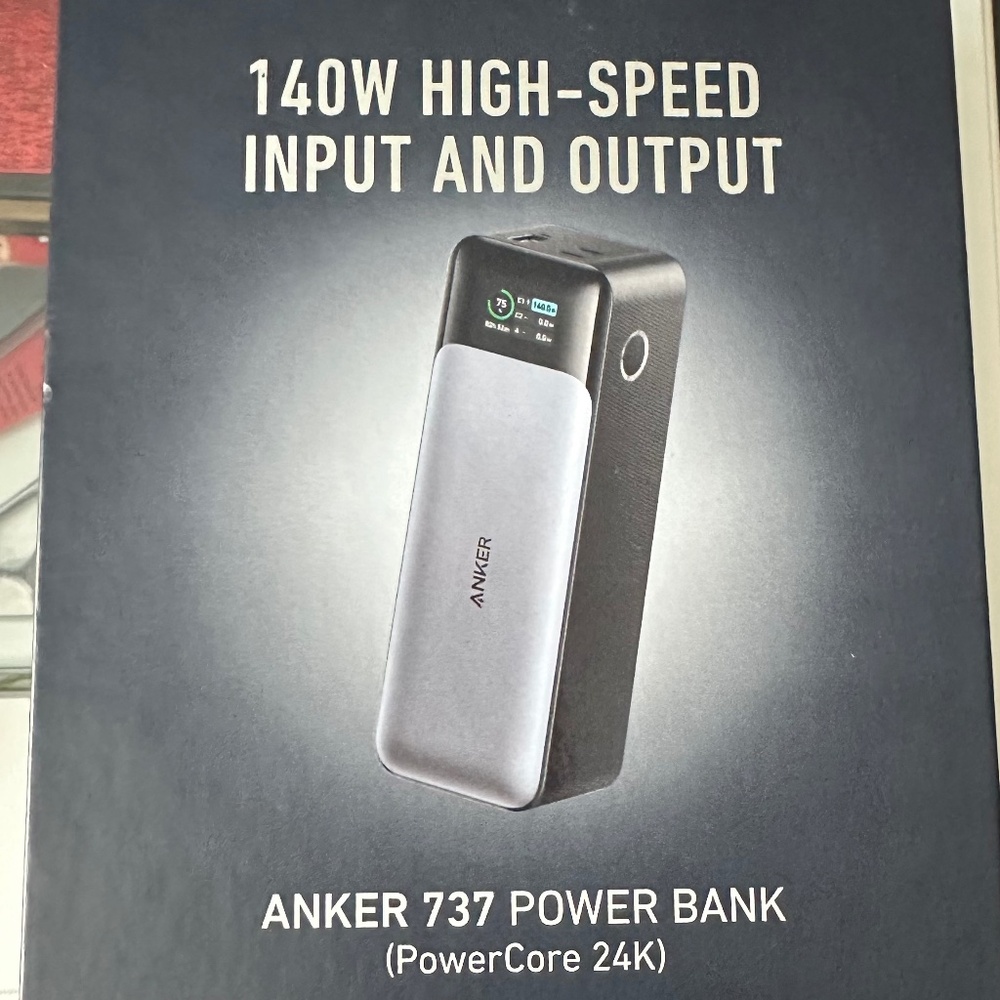 Anker High Speed Rechargable Powerbank | 140W Input & Output Powercore 24k